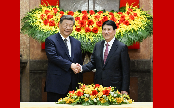習近平會見越南國家主席梁強